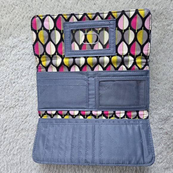 Vera Bradley Soft Blue Quilted Wallet - Picture 6 of 7